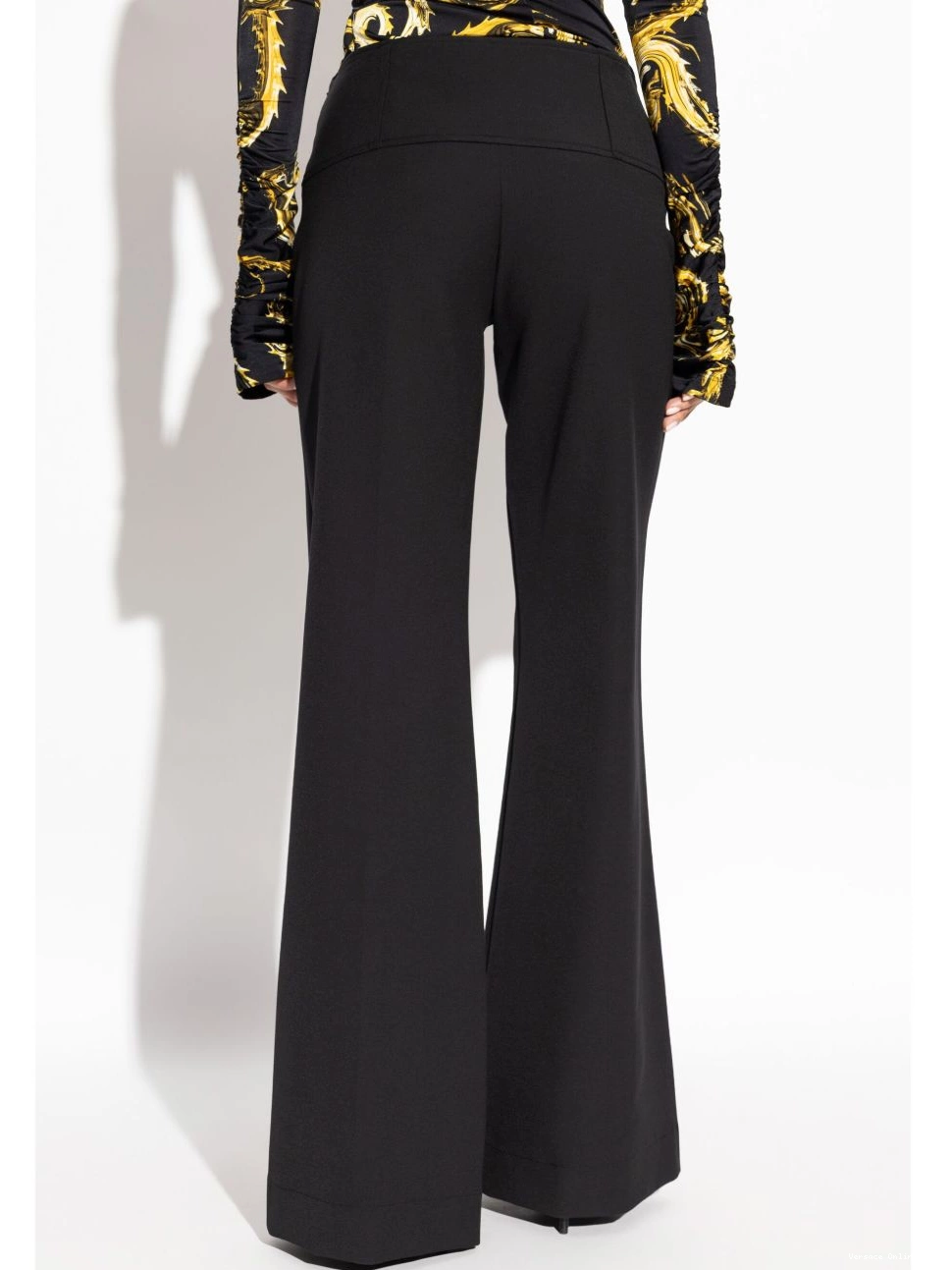 Affordable Jeans Couture trousers Women decorative buckle Versace 0718